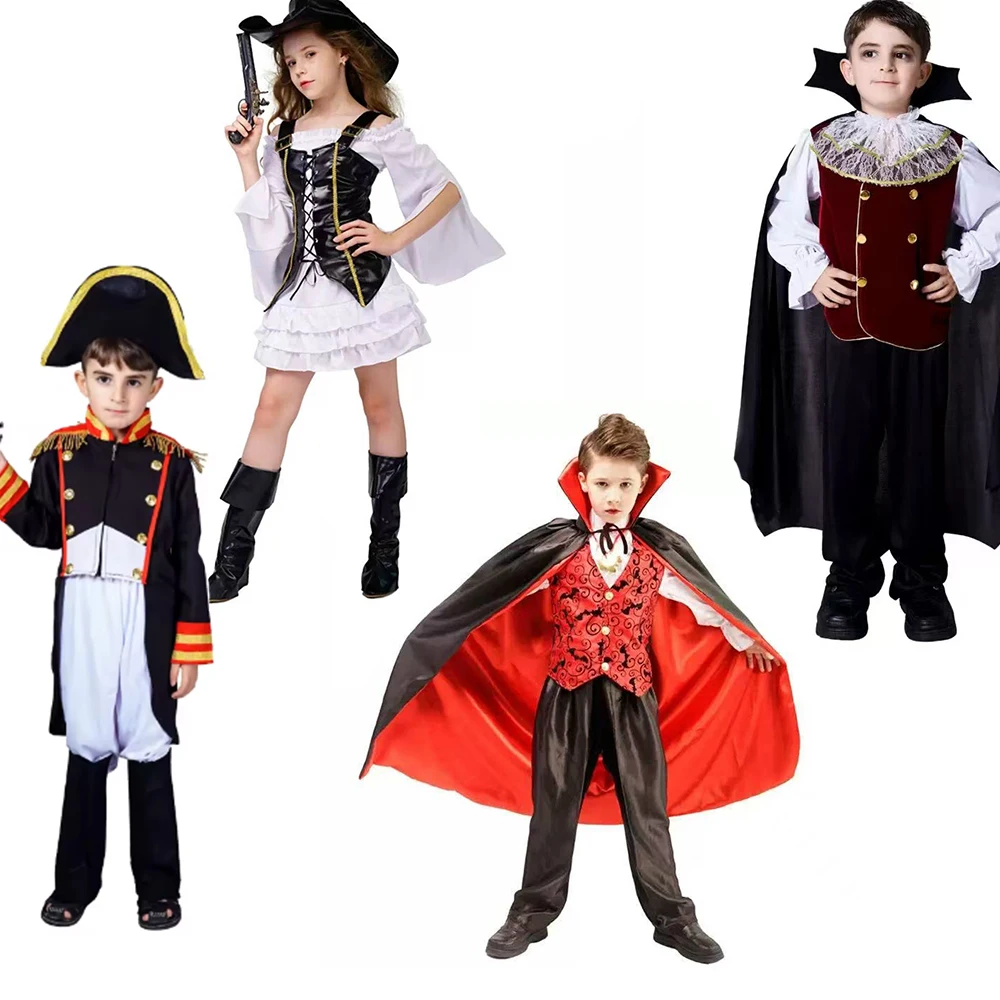 

Детский костюм Наполеона для косплея на Хэллоуин для мальчиков, одежда «Генерал принц», подарок на день детей, наряды для вечеринок