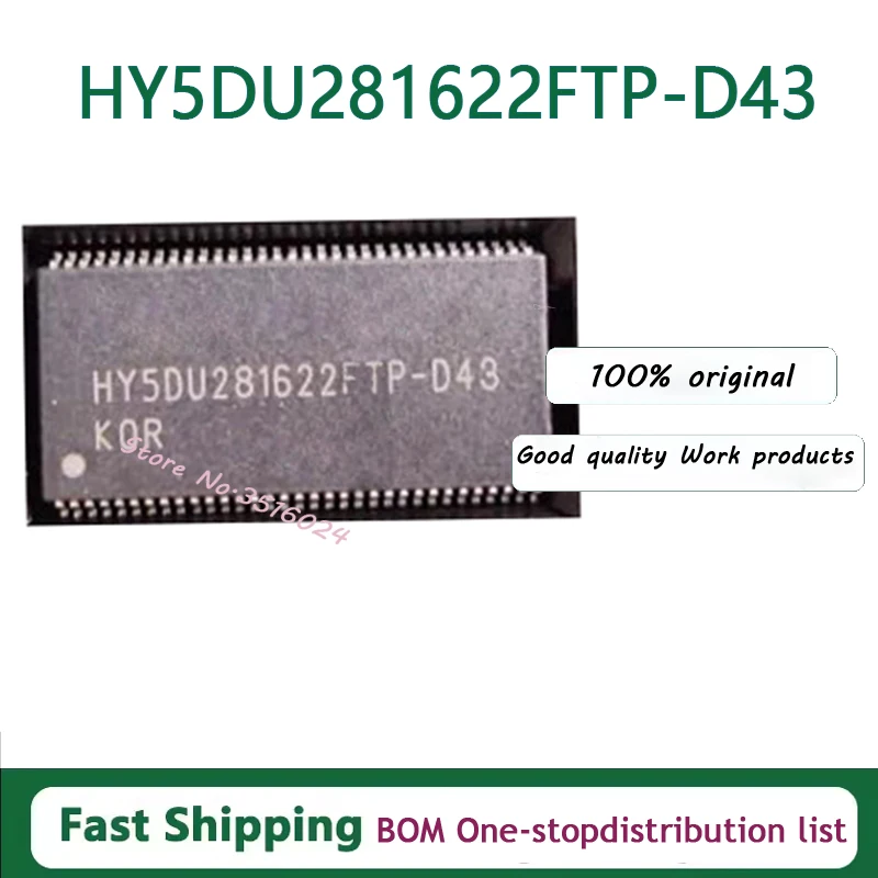 10PCS/lot  HY5DU281622FTP-D43 HY5DU281622FTP HY5DU281622FTPD43 TSOP66 DDR 128Mb  100% NEW