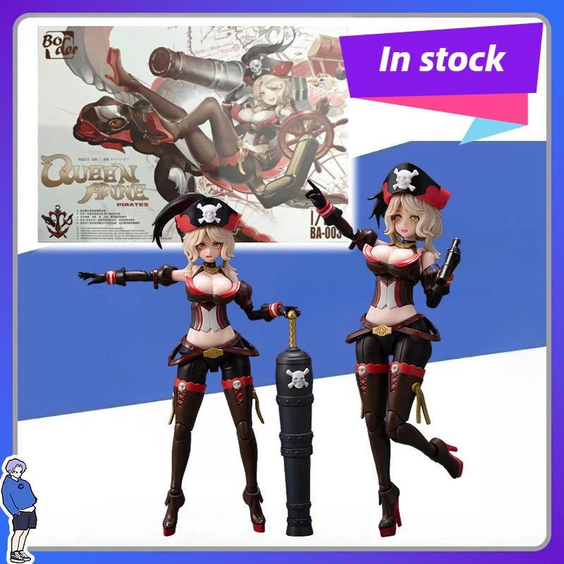 

Новая модель бордюра, фигурка королевы Анны «Пираты», Ba-003, сборка, женские наборы моделей, Коллекционный подарок на день рождения, украшение для рабочего стола