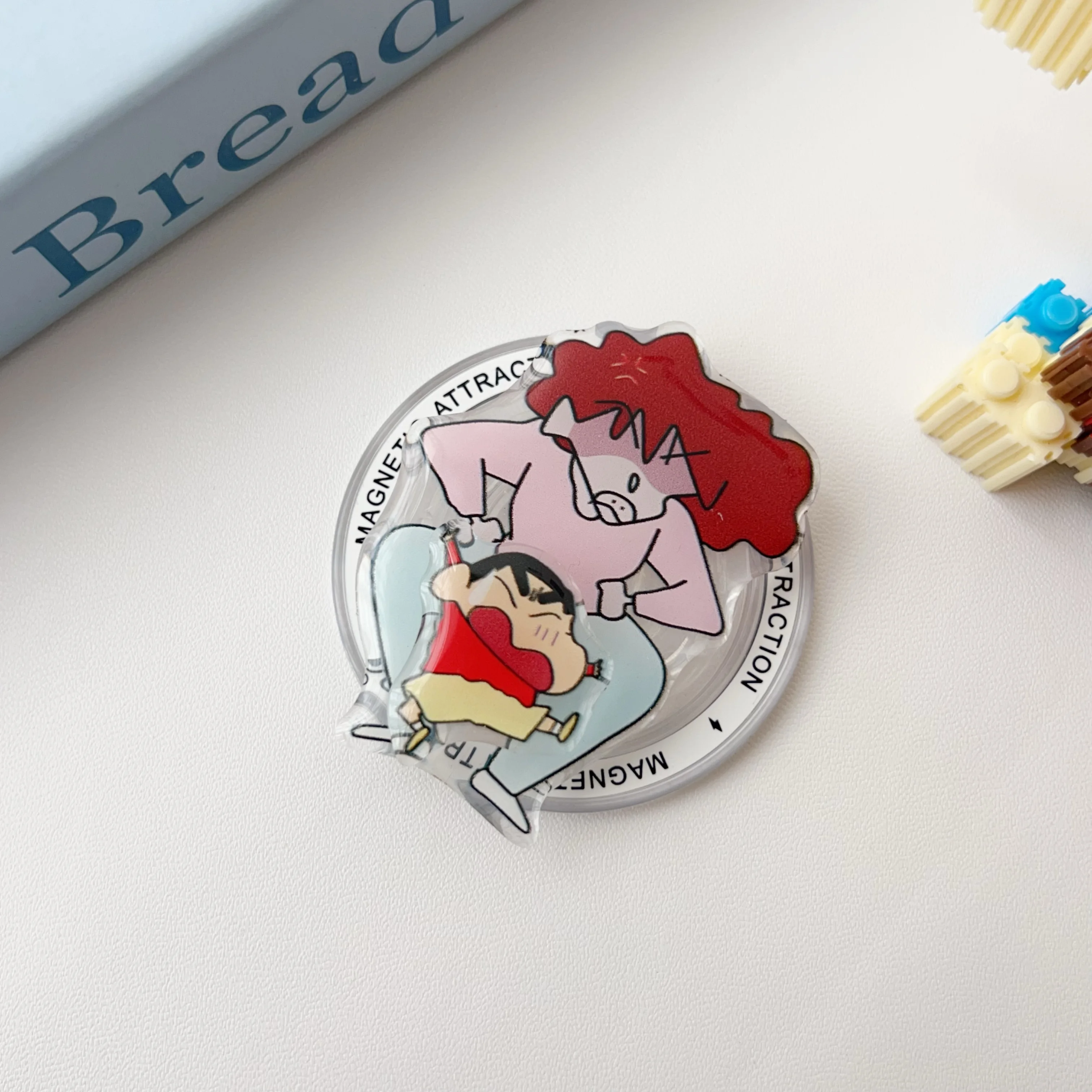 かわいい漫画アニメの磁気携帯電話ホルダー、iPhoneや磁気携帯電話ケースに適しています