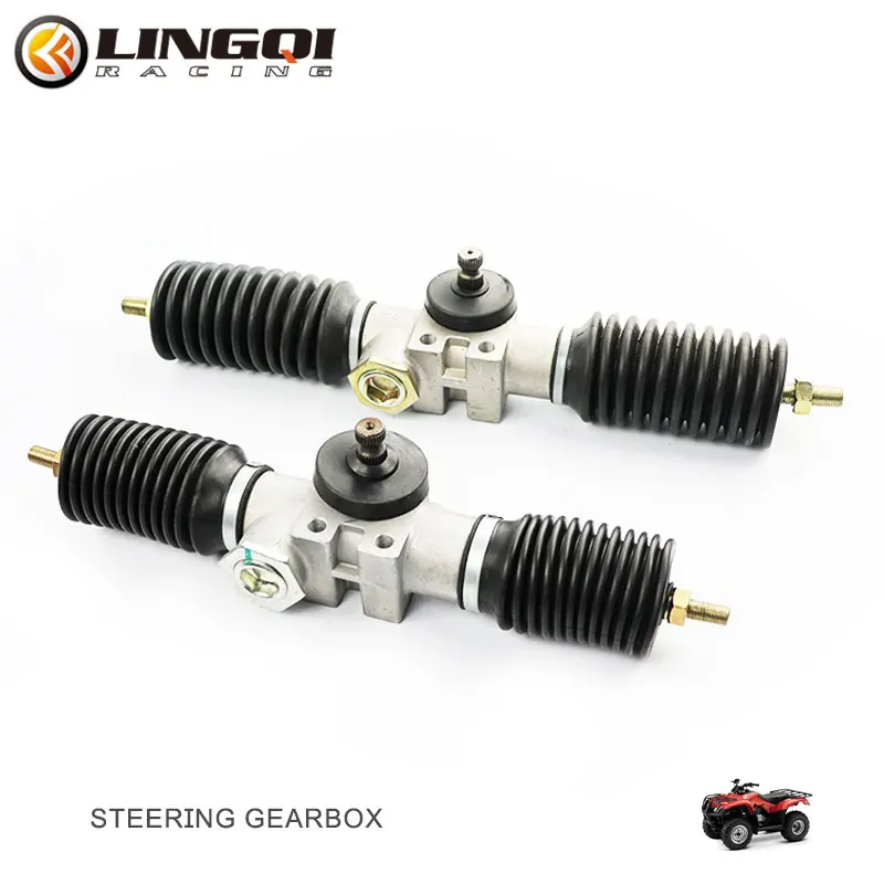 LINGQI Golf Cart Accessories Steering Gear Box Assembly Spare Parts 365/420mm Gear Shaft For Go Kart Buggy ATV UTV Bike Assy