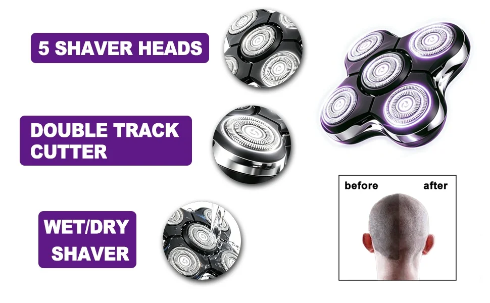 Blade Pro Replacement Head Fit For Remington Balder Pro RX5,XR7000,XR1500 Balding Men Shaver