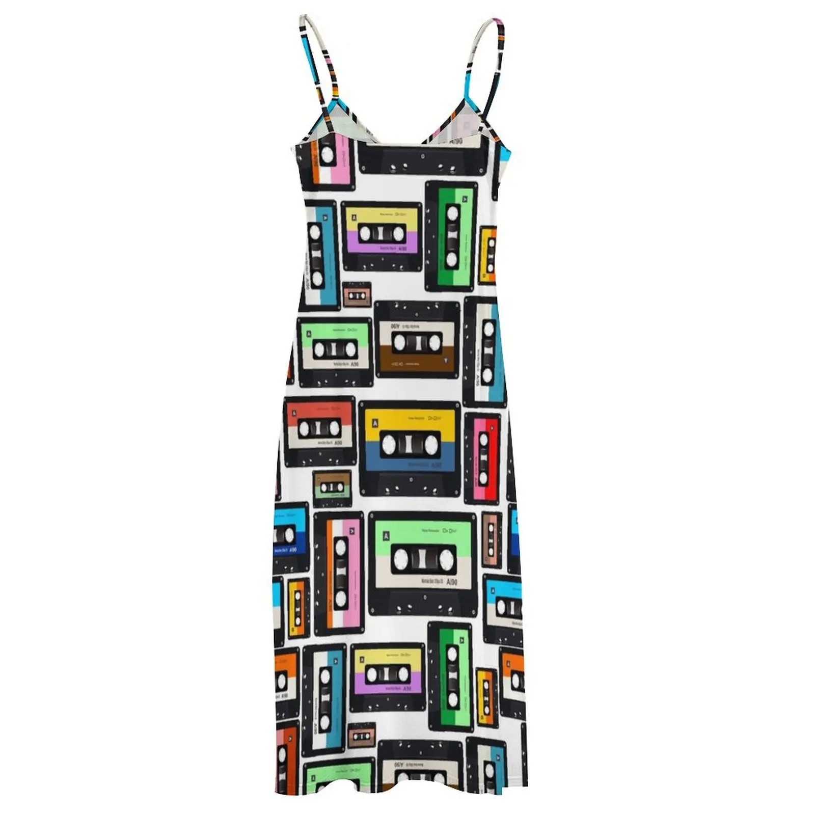 Cassette Vinyl Record Sleeveless Long Dress dress for women summer Women's summer skirt Dress