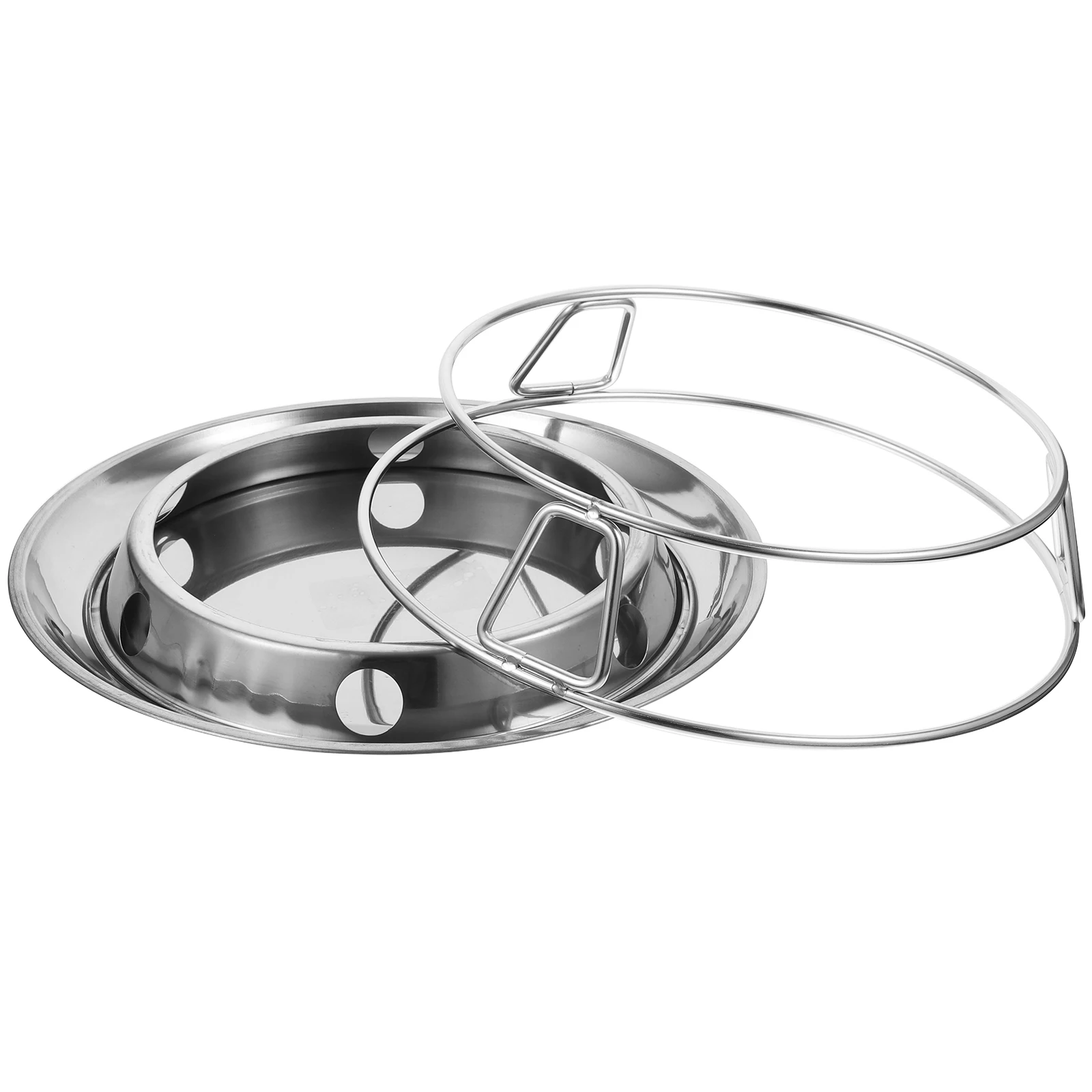 2 stücke Edelstahl Topf Halter Hitzebeständige Topf Rack Für Küche Home Restaurant Kompakte Pfanne Halter Isolierung Regal
