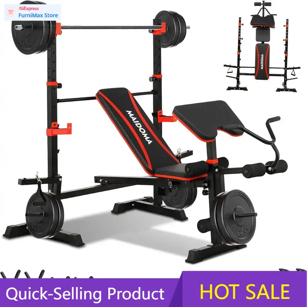 

Ограниченная по времени акция! Популярная многофункциональная скамья для жима 8-в-1 с функциями разгибания/сгибания ног, приседаний на бедрах и безопасной работы.