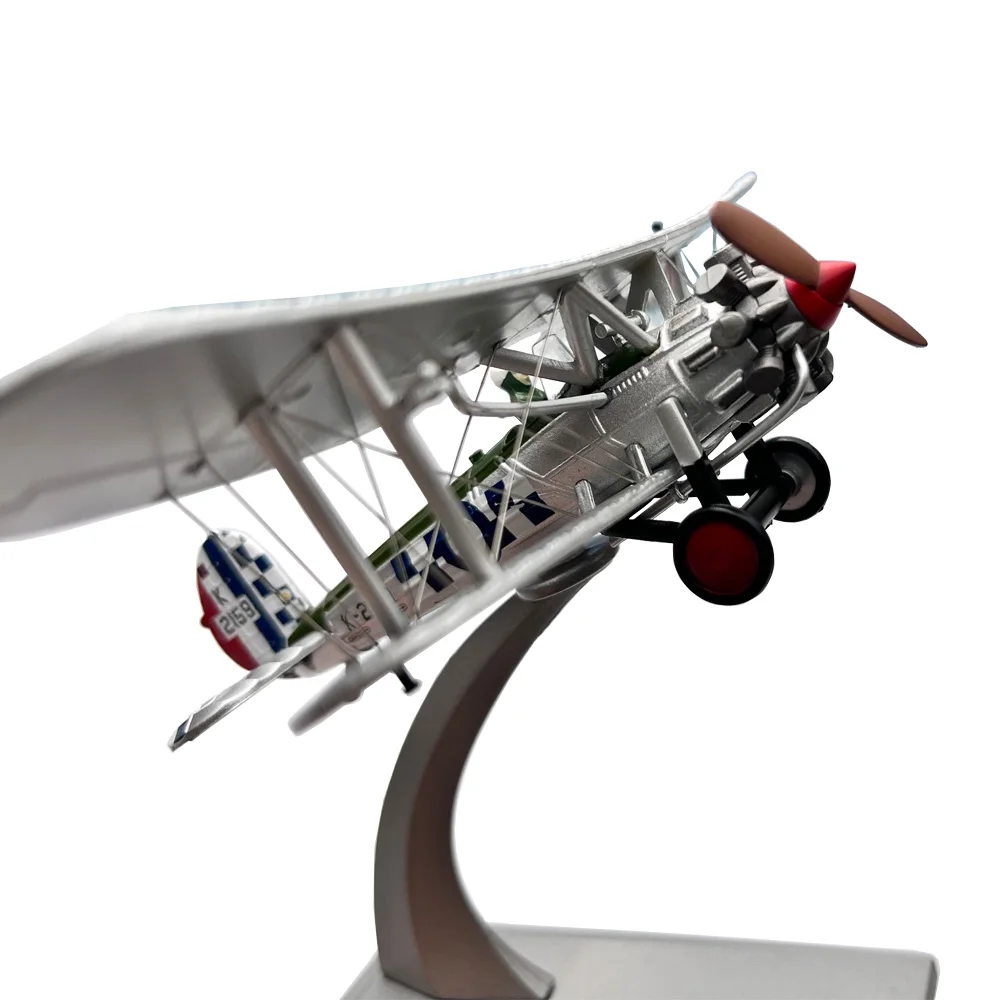 1:72 Scale WWI British Royal Air Force Bristol Bulldog Biplane Propeller Fighter Diecast Metal Plane Aircraft Model Toy