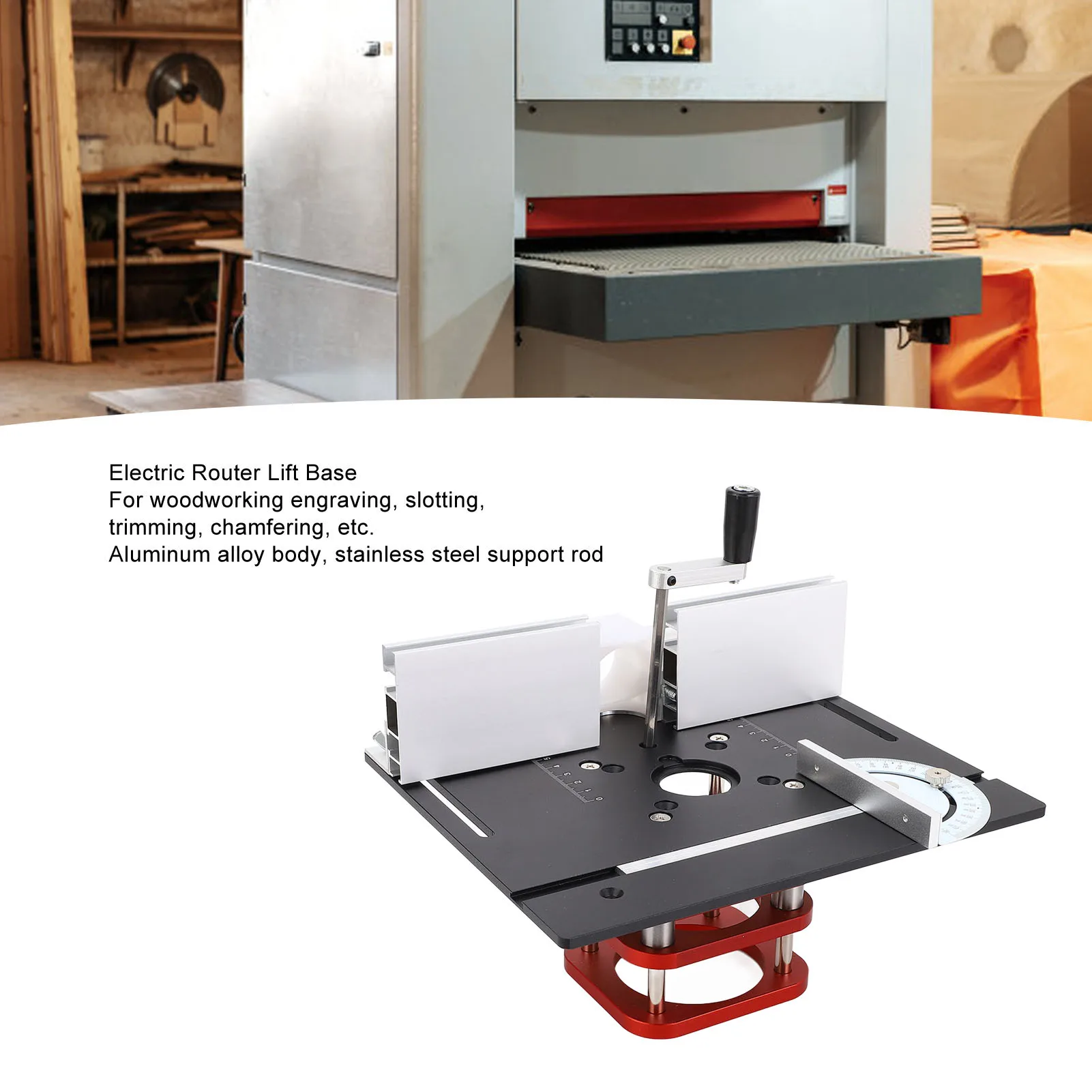 راوتر الجدول قاعدة راوتر الجدول قاعدة 51 مللي متر السكتة الدماغية دليل رفع راوتر الجدول رفع نظام قاعدة لأقطار المحرك 64 إلى 66 مللي متر #5