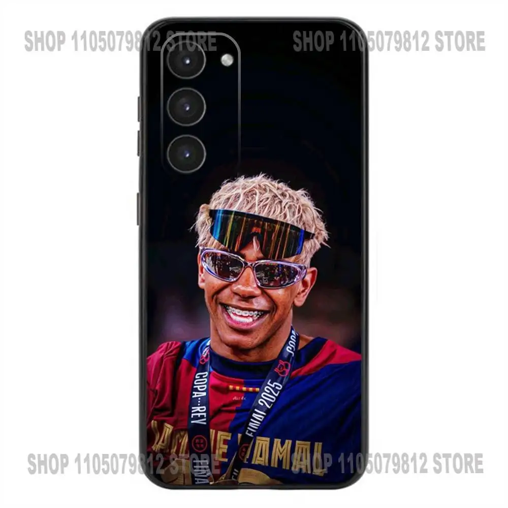 L-Lamine Sport-19 Y-Yamals حافظة هاتف لهاتف سامسونج جالاكسي A20,21s,22,31,32,52,53,72,73,80,91 غطاء أسود من السيليكون الناعم