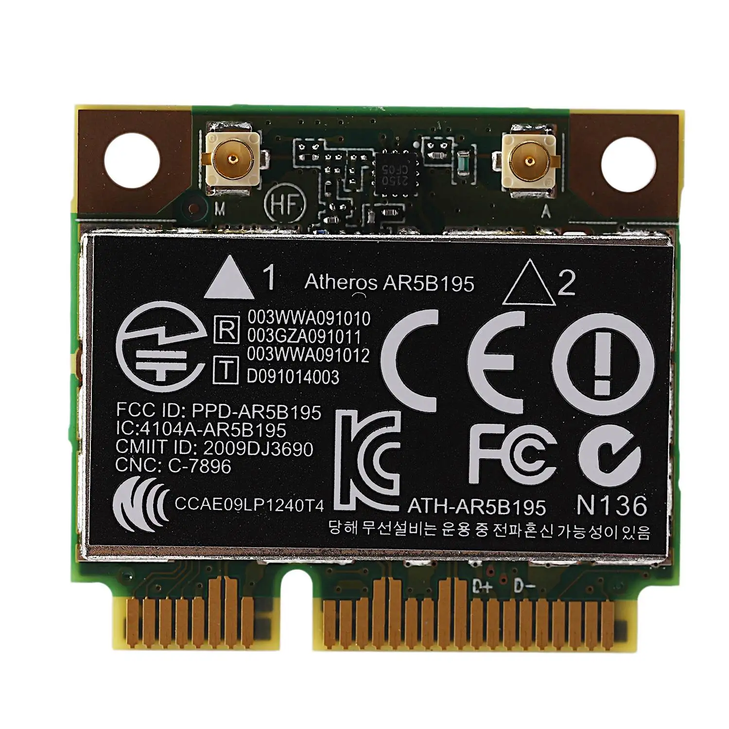 A29F-AR9285 AR5B195 150M+BT3.0 Half Mini PCI-E Wireless Card SPS:593127-001 592775-001 For 430 431 435 436 4530S