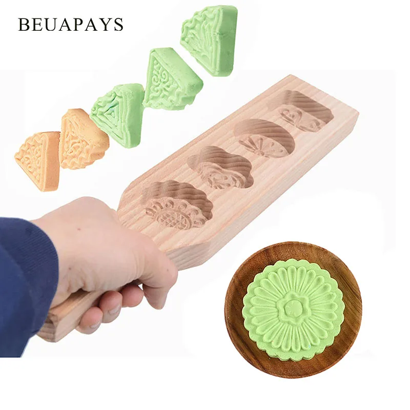 

Деревянная форма для выпечки, форма для торта из бобов мунг, инструмент для выпечки, 3d мороженое, сделай сам, кухонные товары для дома, аксессуары для закусок, подарок на вечеринку