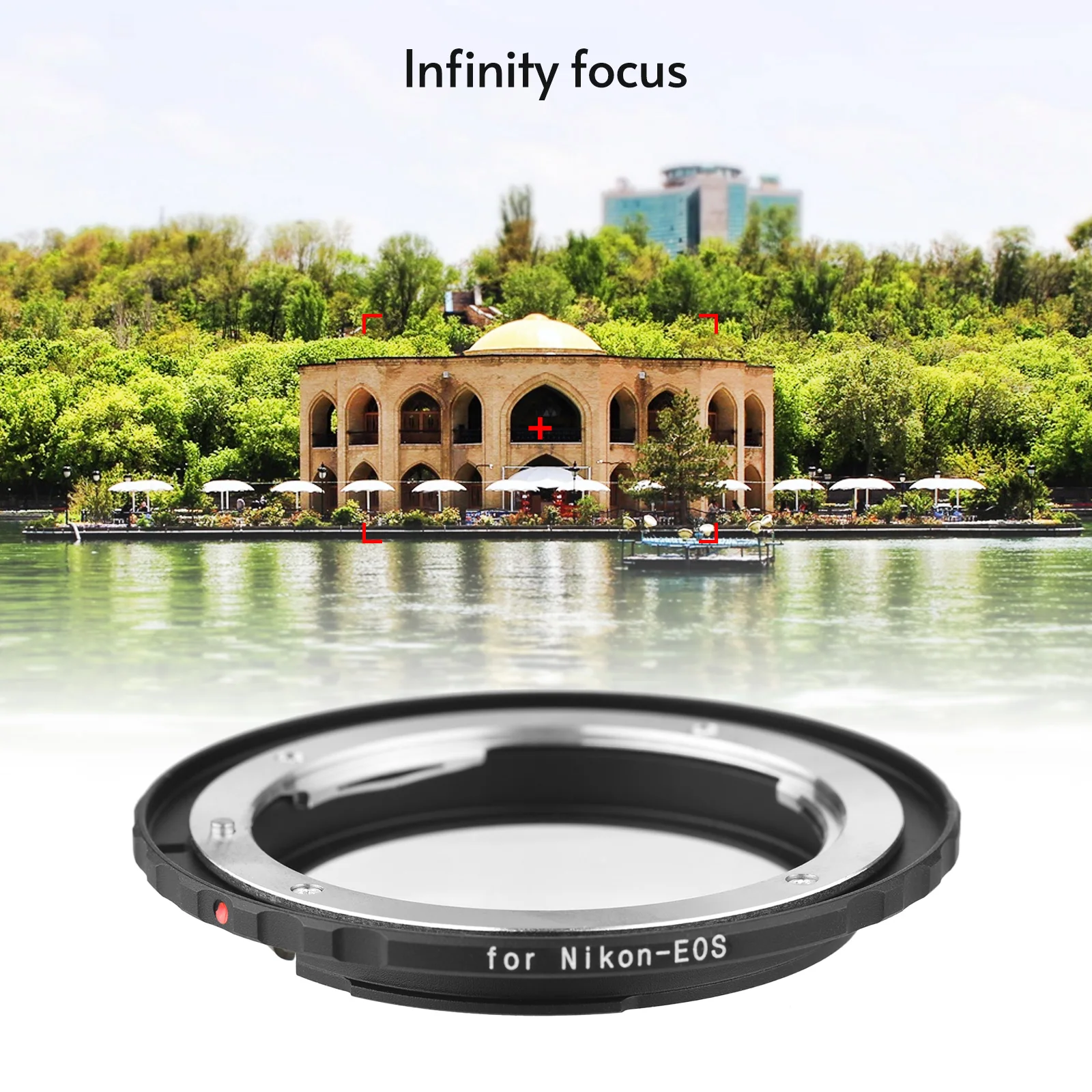 Andoer Nikon-EOS Camera Lens Adapter with Infinity Focus for Nikon F/AF AI AI-S Camera Lens to Canon EOS EF/EF-S Mount Cameras