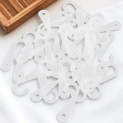 

500Pcs Plastic Sock Hanging Hooks J Shaped Lightweight Merchandising Tool Suitable for Socks Shirts Towels Gloves