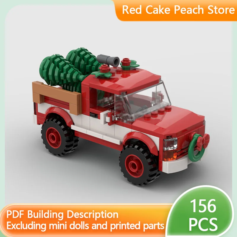 

City Car Model MOC Building Bricks Christmas Truck Modular Technology Children Holiday Gifts Assemble Toys Suit