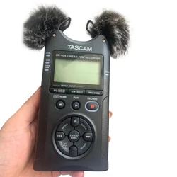 Dead Katze Outdoor Pelzigen Mikrofon Windschutz Innen Schwamm Wind Muff Abdeckung Für Tascam DR40 Dr40X DR07 DR07X X8 Schaum Windschutzscheibe