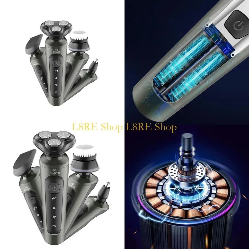 

L8RE Portable Electric Shaver USB -заряжаемая машина для бритья для мужчин бороды триммер