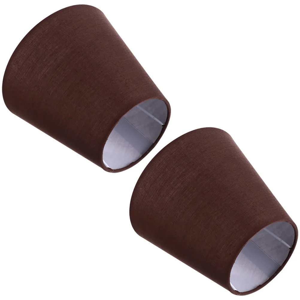 

2Pcs Fabric Lampshade Elegant Desktop Lamp Cover Replacement Lightweight Home Lamp Shade for Office Hotel Bedside Lighting Decor