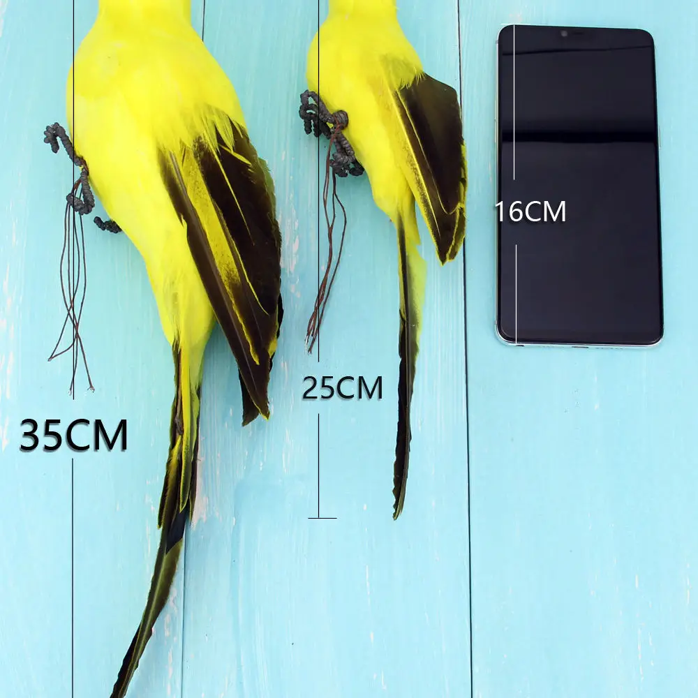 Artificial Macaw Parrot Ornament Realistic Simulation Feather Bird Statue For Tropical Theme Wedding Home Decor
