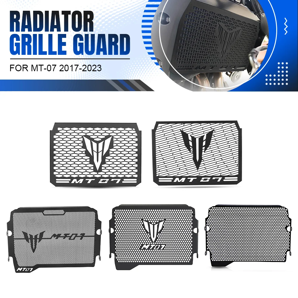 

FOR YAMAHA MT-07 2017-2018-2019-2020-2021-2022-2023 Motorcycle Aluminium Radiator Grille Guard Protector Cover MT 07 Accessories