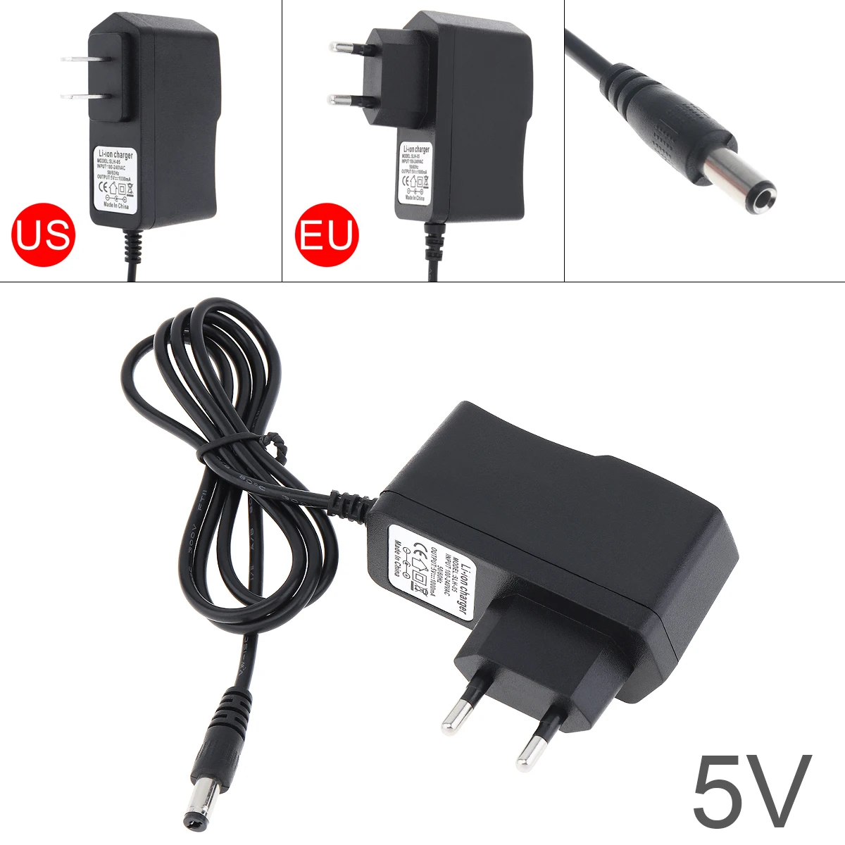 

DC 5V Lithium Battery Rechargeable Charger Support 100-240V Power Source for Lithium Electrical Drill / Electrical Screwdriver