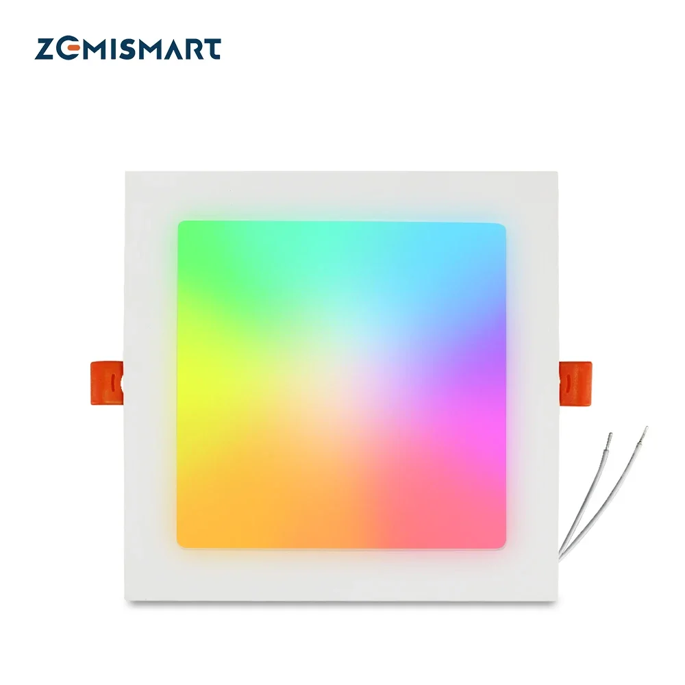 

Умный светодиодный встраиваемый светильник Tuya Zigbee 15 Вт RGBCW с управлением через SmartThings, Alexa, Google Home, квадратная панель, потолочный светильник OEM