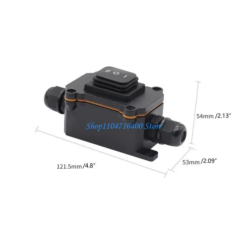 Y1gd Heavy Duty 12V 16A Rocker Switch สายไฟสูง PG9 กันน้ำประเภทเรือสวิทช์ไฟฟ้าอุปกรณ์