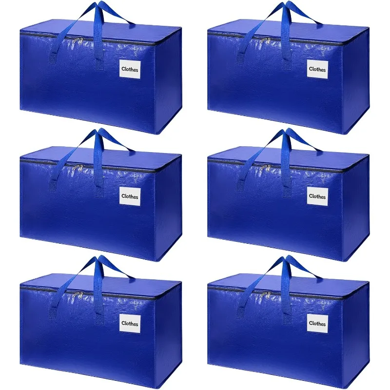 1/2/4/6Pc 69x35x38CM Big Capacity Storage Bag Waterproof Dustproof Moistureproof Quilt Clothes Closet Storage Packing Moving Bag