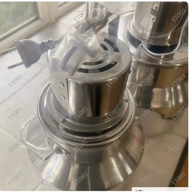 Electric Aluminum Butter Churn Stainless Steel Lid Household Milk Mixer Making Tool