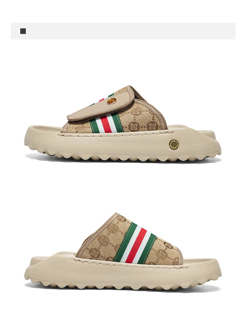 Herren-Slides mit einem Riemen, lässige Hausschuhe, neue atmungsaktive, leichte Outdoor-Strandschuhe für den Sommer, schnelltrocknende, weiche Poolsandalen mit bequemer Sohle – Detail 16