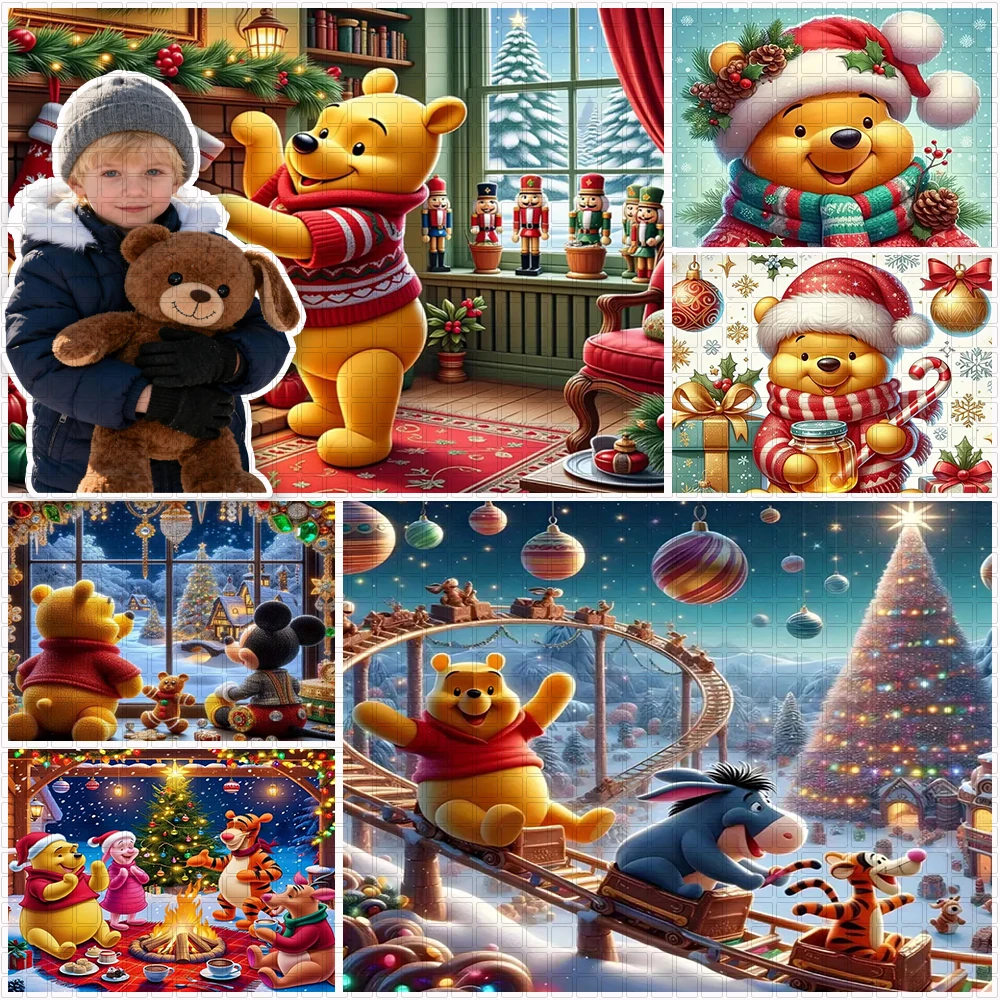 

Disney Winnie The Pooh Tigger Birthday Party Background Decoration Christmas Happy New Year Backdrop Banner Shooting Props Gifts
