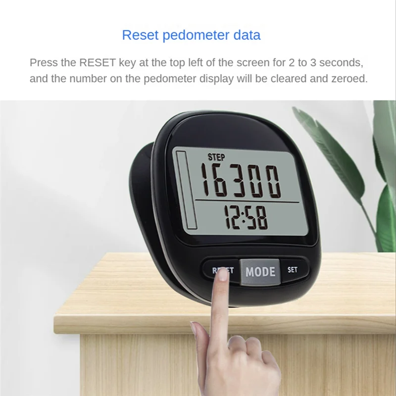 3D Pedometer for Walking with Clip and Strap,Calorie Counter, 7 Days Memory. Accurate Step Counter for Men Women & Kids