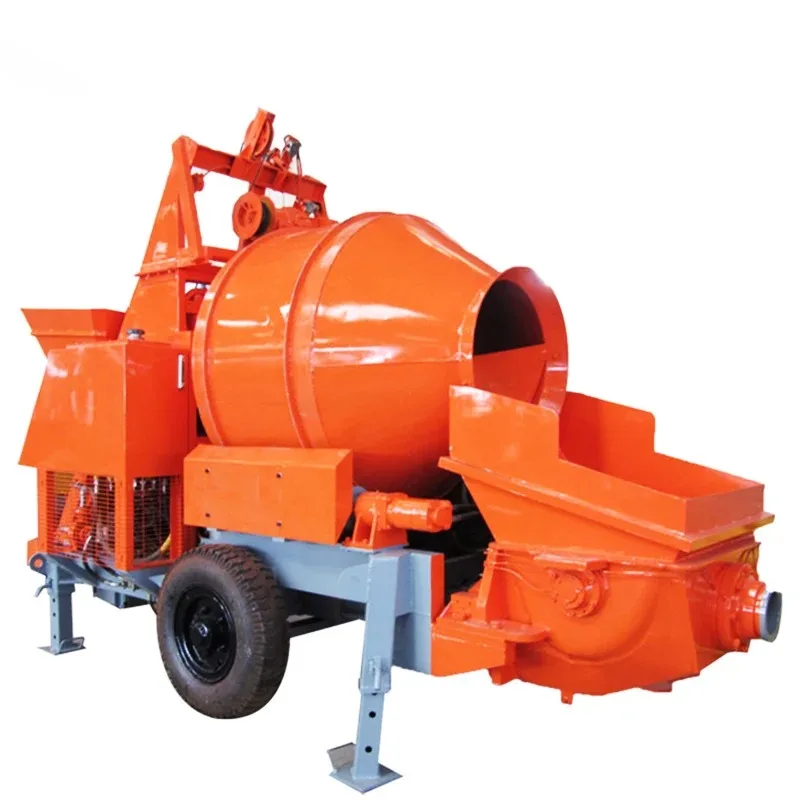 Mortar Mixer Pump Portable Towable Manual Concreto Concrete Cement Pump Hose Mixer Diesel Mixers with Pumps