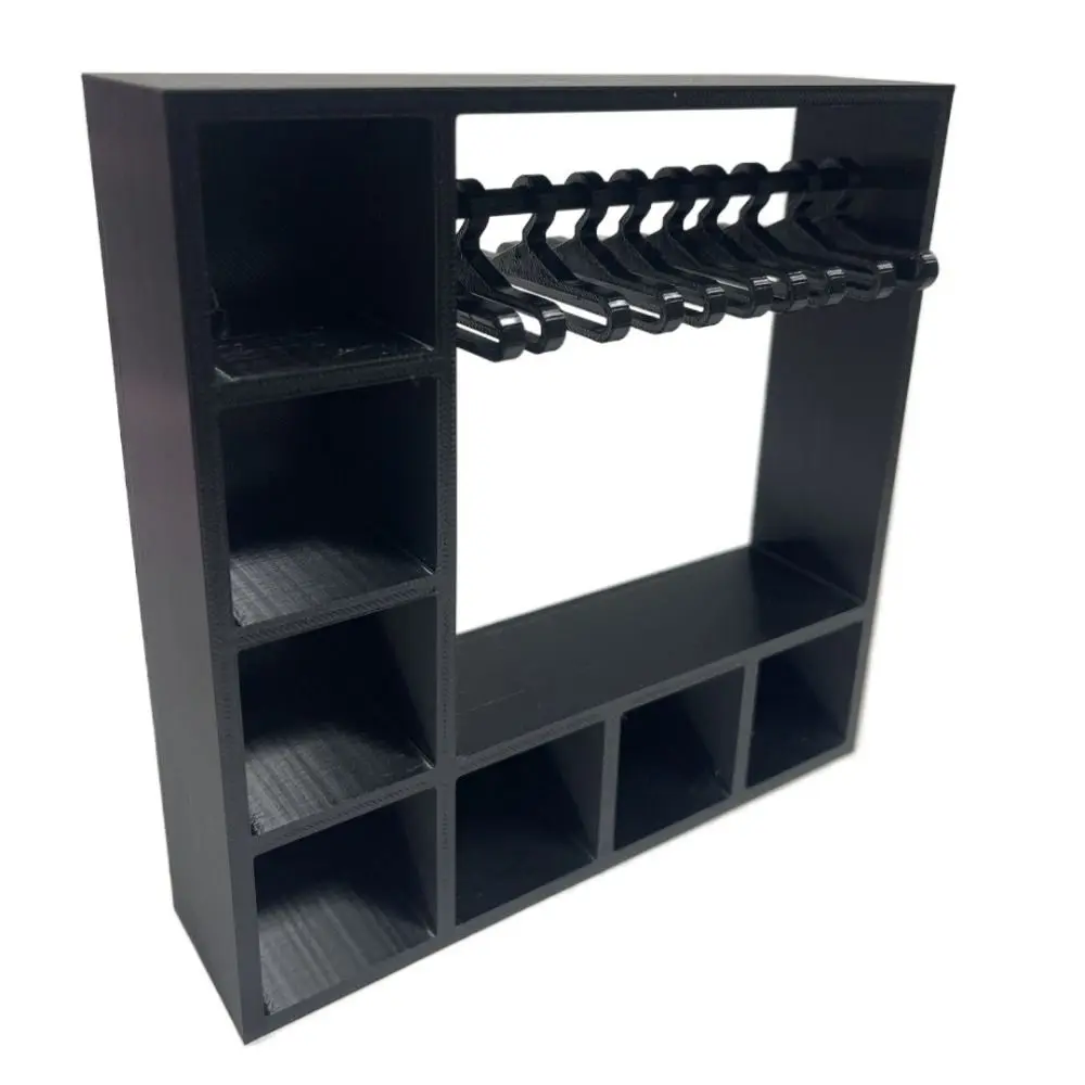 New Large Capacity Doll Clothes Closet with 10 Hangers Portable Doll Wardrobe Durable Cute Doll Accessories for Doll Clothes