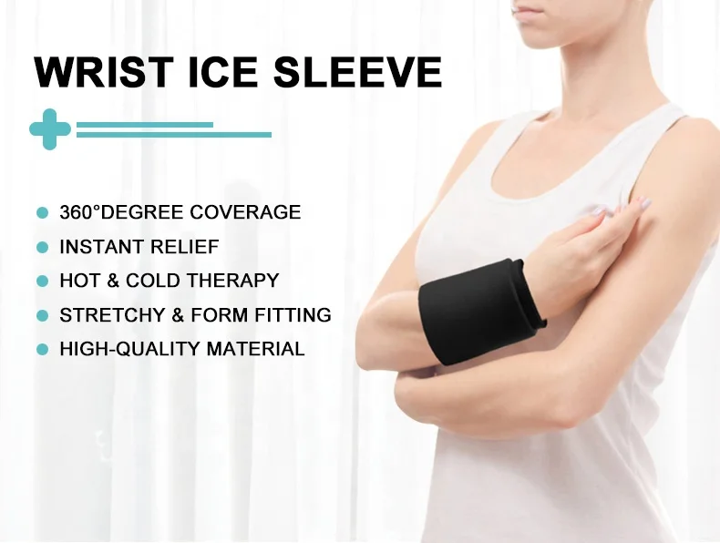 Bellewins Pain Relief Injuries Anti-Sprain Gel Wrap Cold Therapy Reusable Wrist Protector Cold Compression Pack