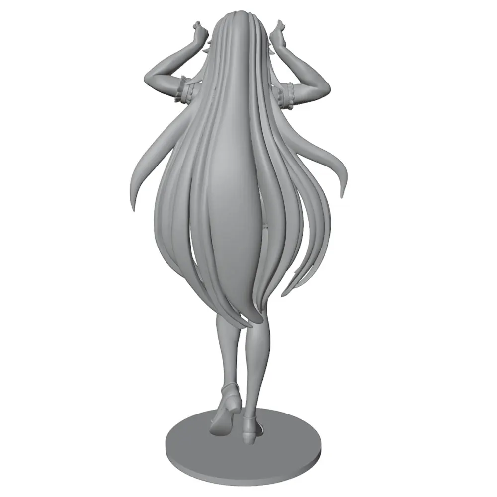 1/24/12/6 Desk ornament，Attractive young girl resin model kit GK miniature 3D printed gray model doll DIY doll model Uncolored