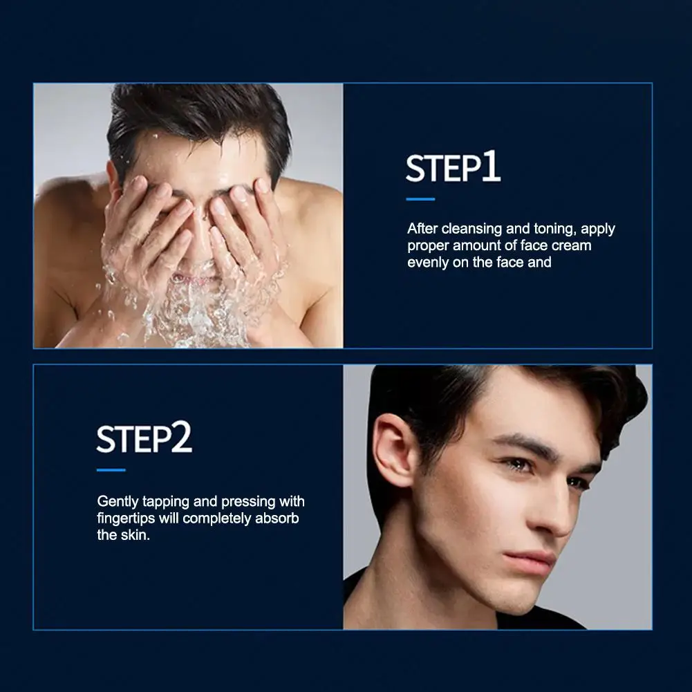 Men's Natural Makeup Cream Moisturizing Remove Darken Skin Care Gel 50g Improve Shrink Pore Oil Not Sticky Face Foundation view 5