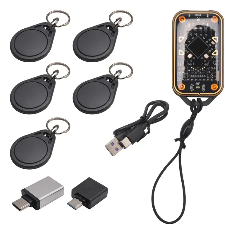 emulatore-di-smart-card-ab25-chameleon-ultra-upgrade-lettore-di-chip-rfid-5-portachiavi-xuid-duplicatore-e-decodificatore-di-carte-125k-1356m