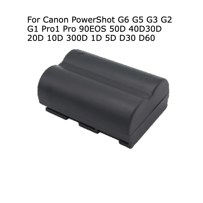 2PCS 100% New BP511A 2000mAh Replacement Battery For Canon Camera 508 512 522 5D 20D 30D 40D 50D 10D G6 G5 view 2