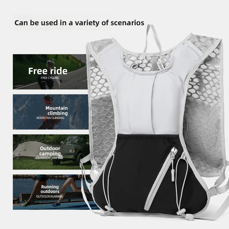 

Oxford Fabric Lightweight Running Vest Multi-functional Hydration Backpack for Cycling Marathon & Hiking Outdoor Trail Gear
