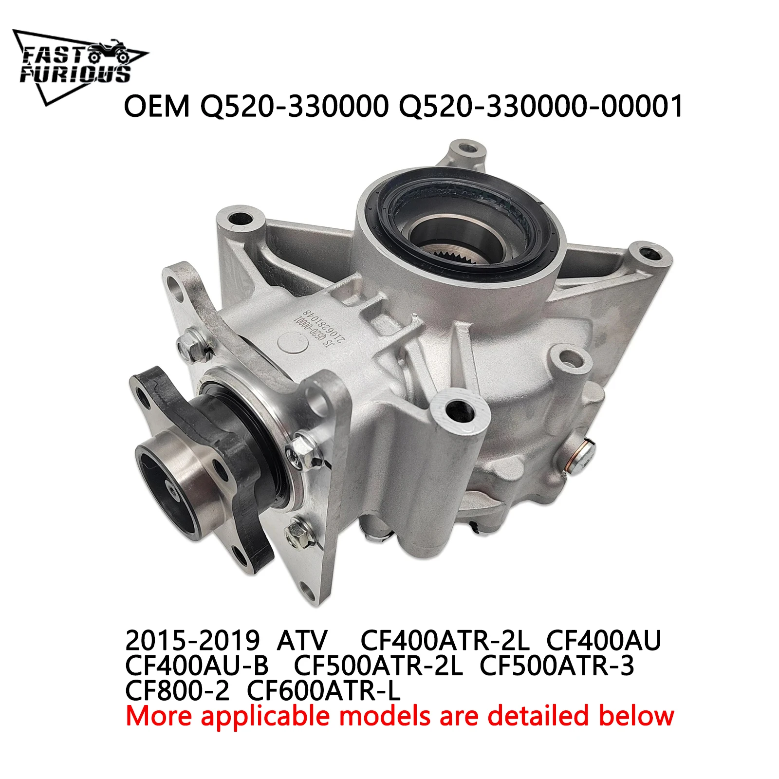 Oryginalny reduktor tylnej osi mechanizmu różnicowego do Cforce 800 ATV gokart Dune części zamienne Q520- 330000