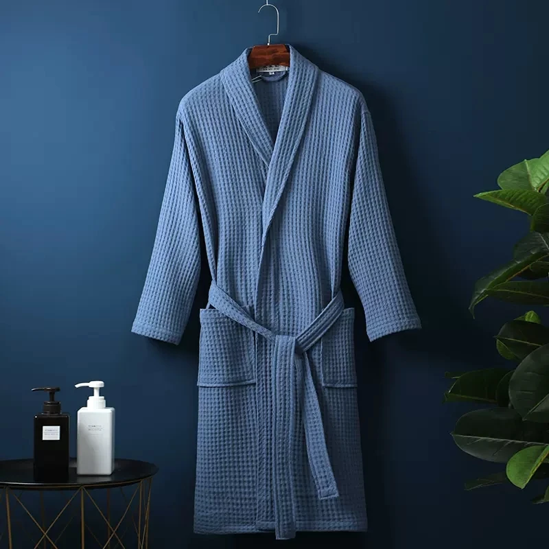 Summer Kimono Bathrobe Women 100% Cotton Nightwear Kimono Female Spring Summer Sleepwear Bath Robes Sexy Bathrobe Home Clothes