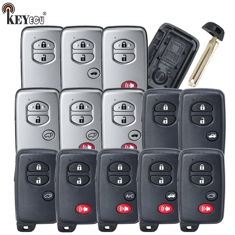 KEYECU Smart Remote Key Shell Case Fob for Toyota Venza Prius C Prius V 4Runner for Subaru Impreza WRX XV Outback Forester 2012+