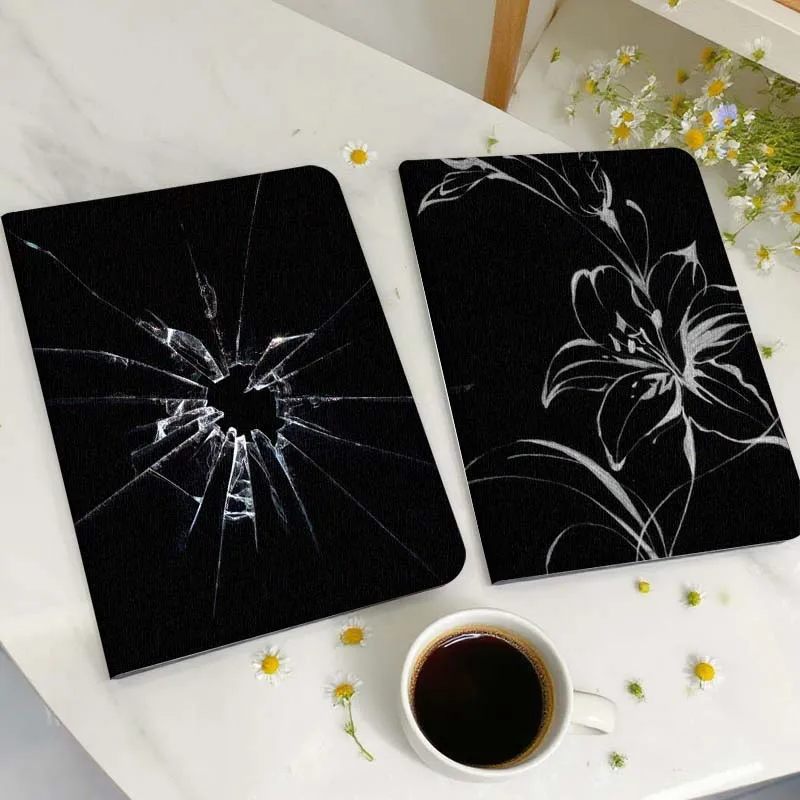 

Broken Glass Crack Pattern Tablet Case For Huawei Honor MatePad MediaPad Air 5 6 7 11 V6 V7 V8 V9 X9 X8 T10 T10s C5e T5 Gift