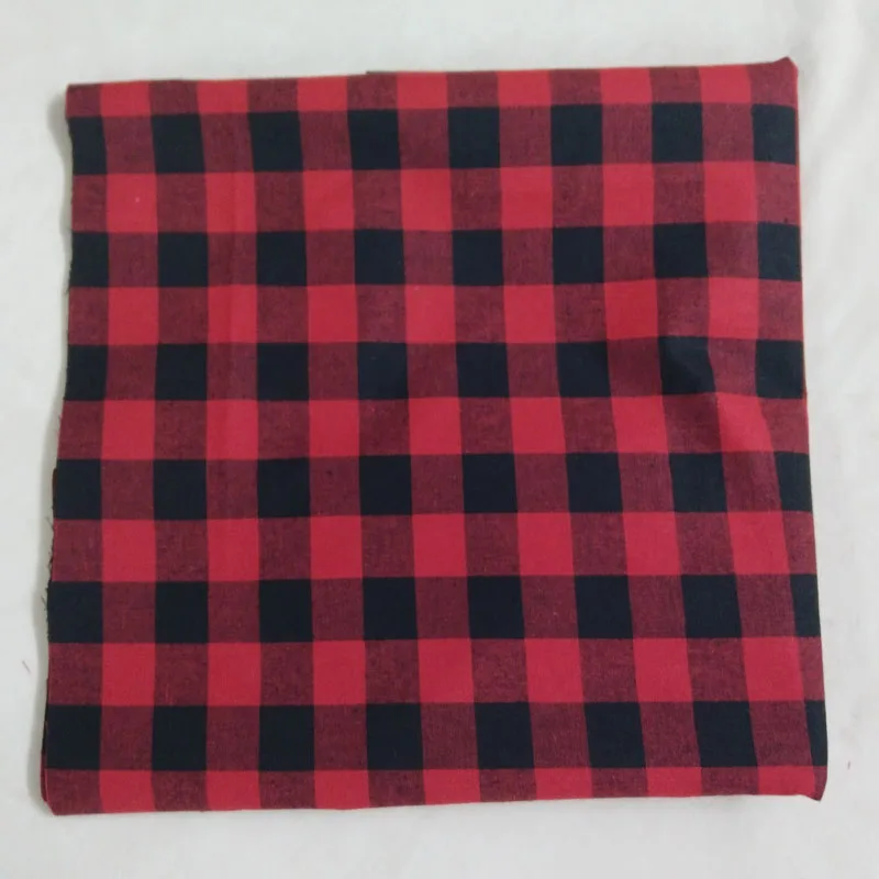 Red Black Green Black White Square Series Checks Checker Classic Pattern Printed Cotton Fabric Patchwork Cloth Dress Home Decor