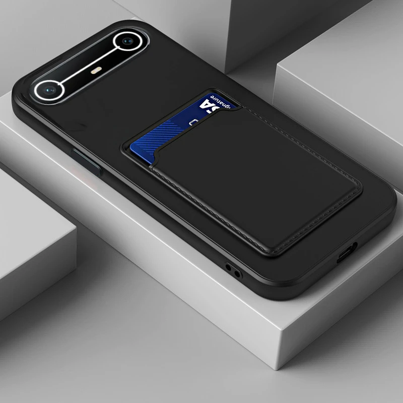 Skinlee لـ Tecno Spark Slim Case حقيبة بطاقات قابلة للإدراج غطاء سيليكون مقاوم للصدمات لهاتف Tecno Spark غلاف خلفي نحيف #4