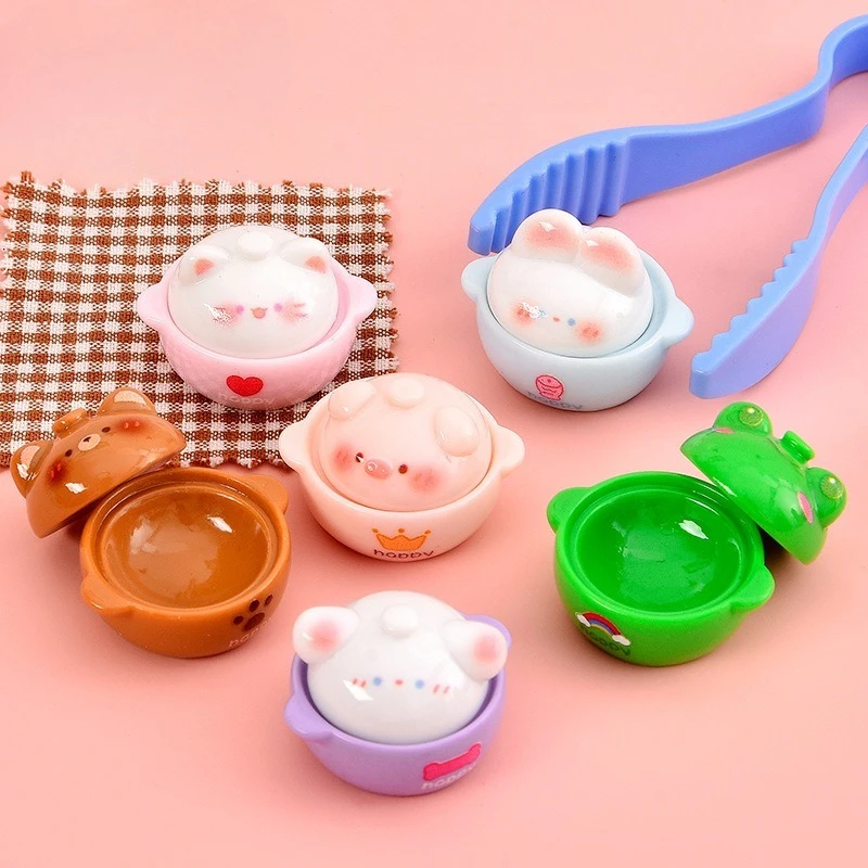 6個入り 動物粘土ポット レジンチャーム プレイフード ドー - Tagine Clay Pot のレビューと価格