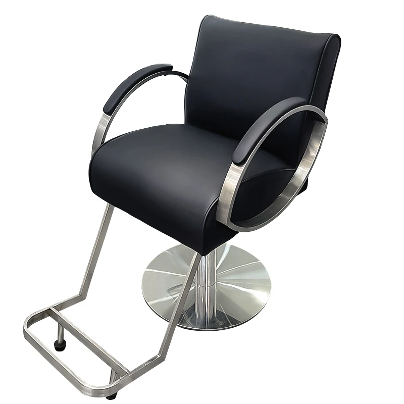 

&c Durable Height Adjustable Synthetic Leather Barber Chair with Degree Swivel Eco-Friendly for Commercial Salons Barber Shops