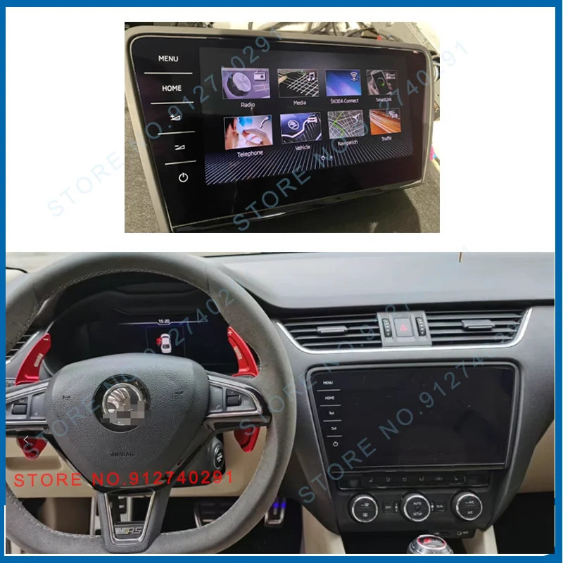 

9,2-дюймовый ЖК-дисплей с сенсорным экраном для Skoda Octavia A7 2017-2019 3 MK3 Super Octavia III 5E0919606D Замена ЖК-дисплея