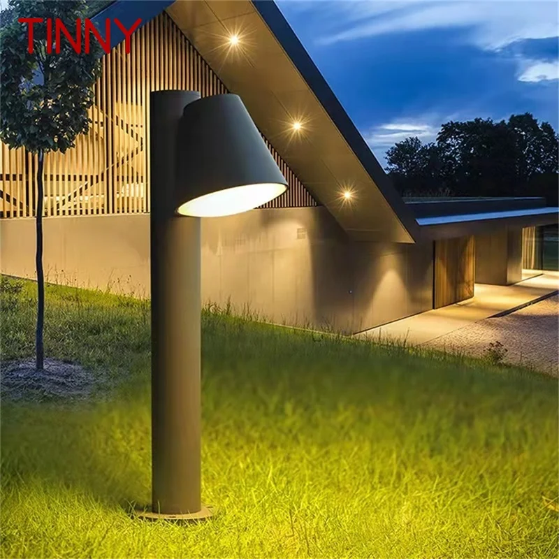 TINNY-Lampe de Pelouse LED Nordique Moderne et Étanche, Luminaire d'Extérieur, Idéal pour une Villa, un Jardin ou un Sentier