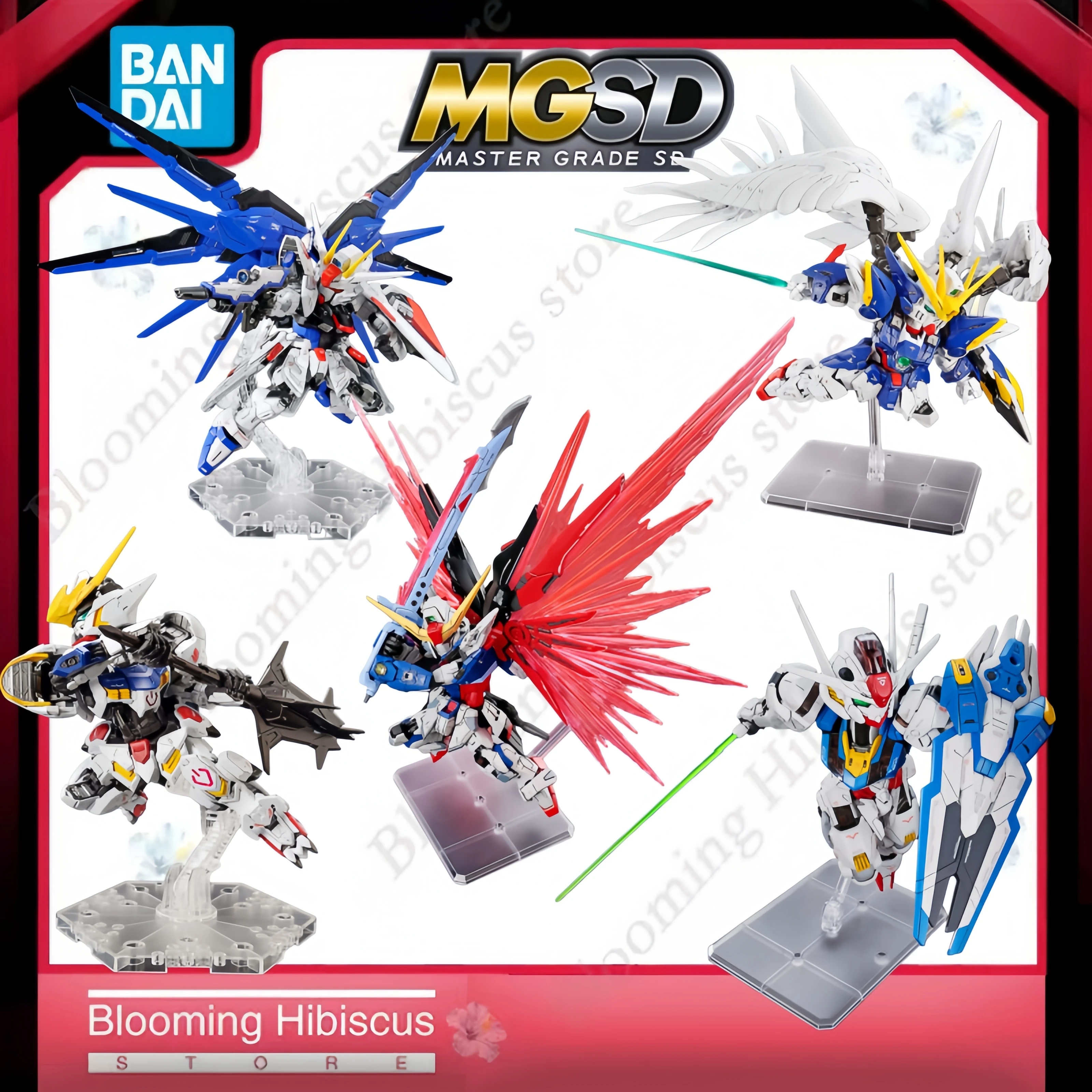 

Authentic Bandai MGSD Gundam Series Assembly Action Figure Collectible Plastic Model Kit Toy Gift (Multiple Styles)