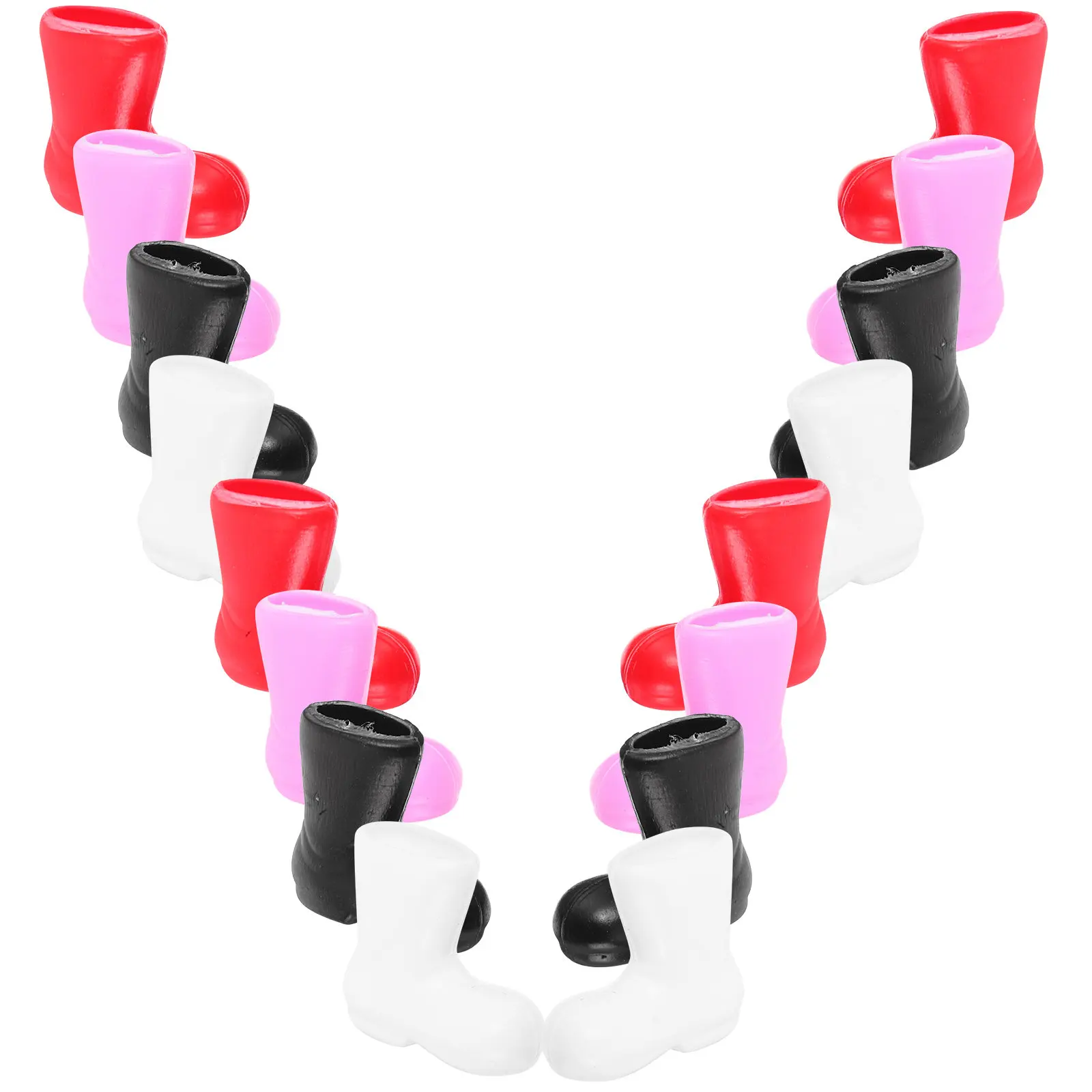 

96 шт. Ярких миниатюрных рождественских сапожков (2 см), легкие пластиковые праздничные украшения для кукольных домиков, поделок своими руками, центральных элементов стола, елки